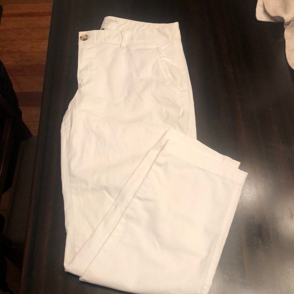 Banana Republic White City Chinos: Size 8